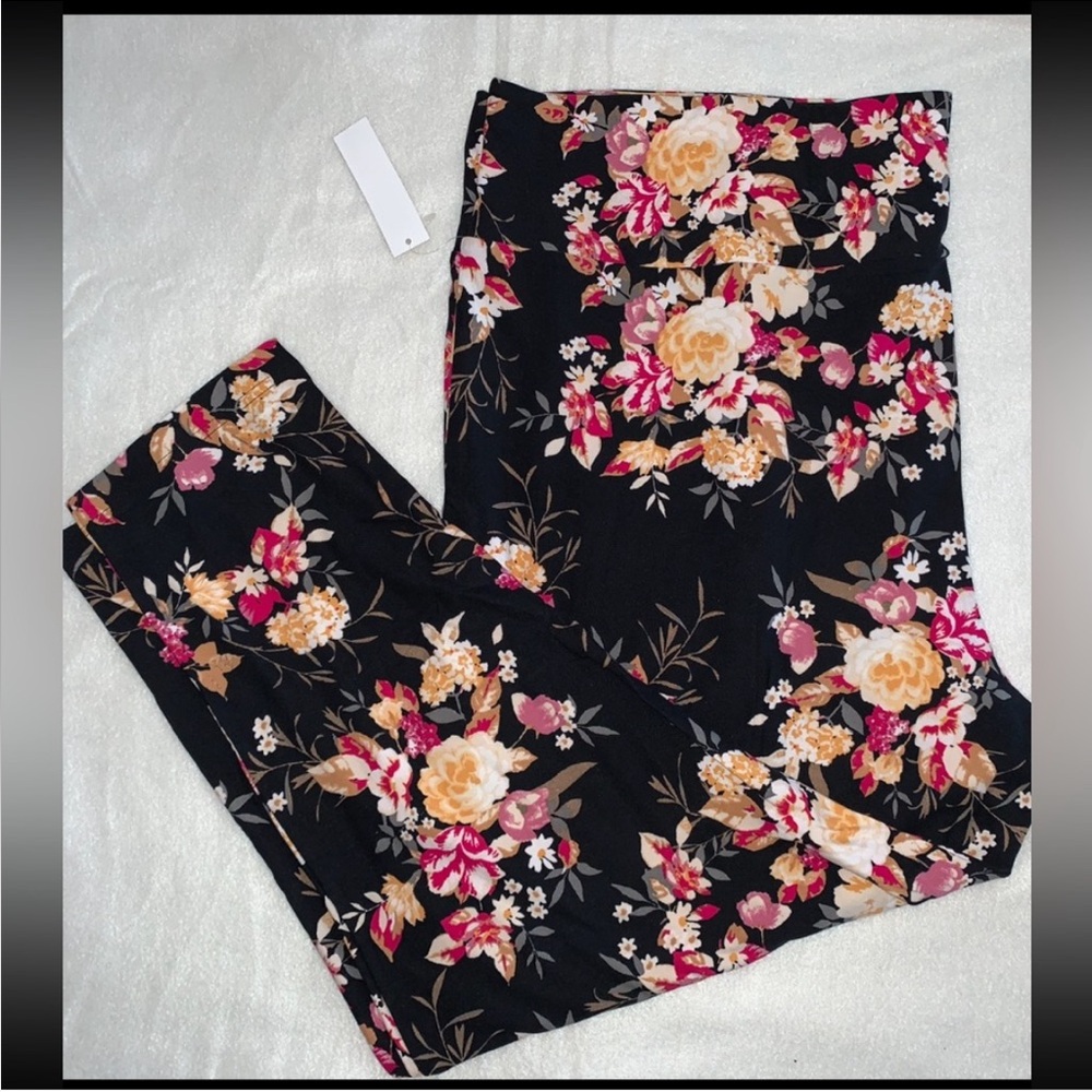 Terra & Sky Floral Leggings- Size 4X